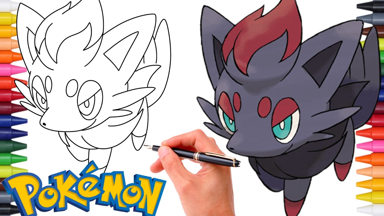 Comment Dessiner LE POKÉMON ZORUA #570 | Génération 5