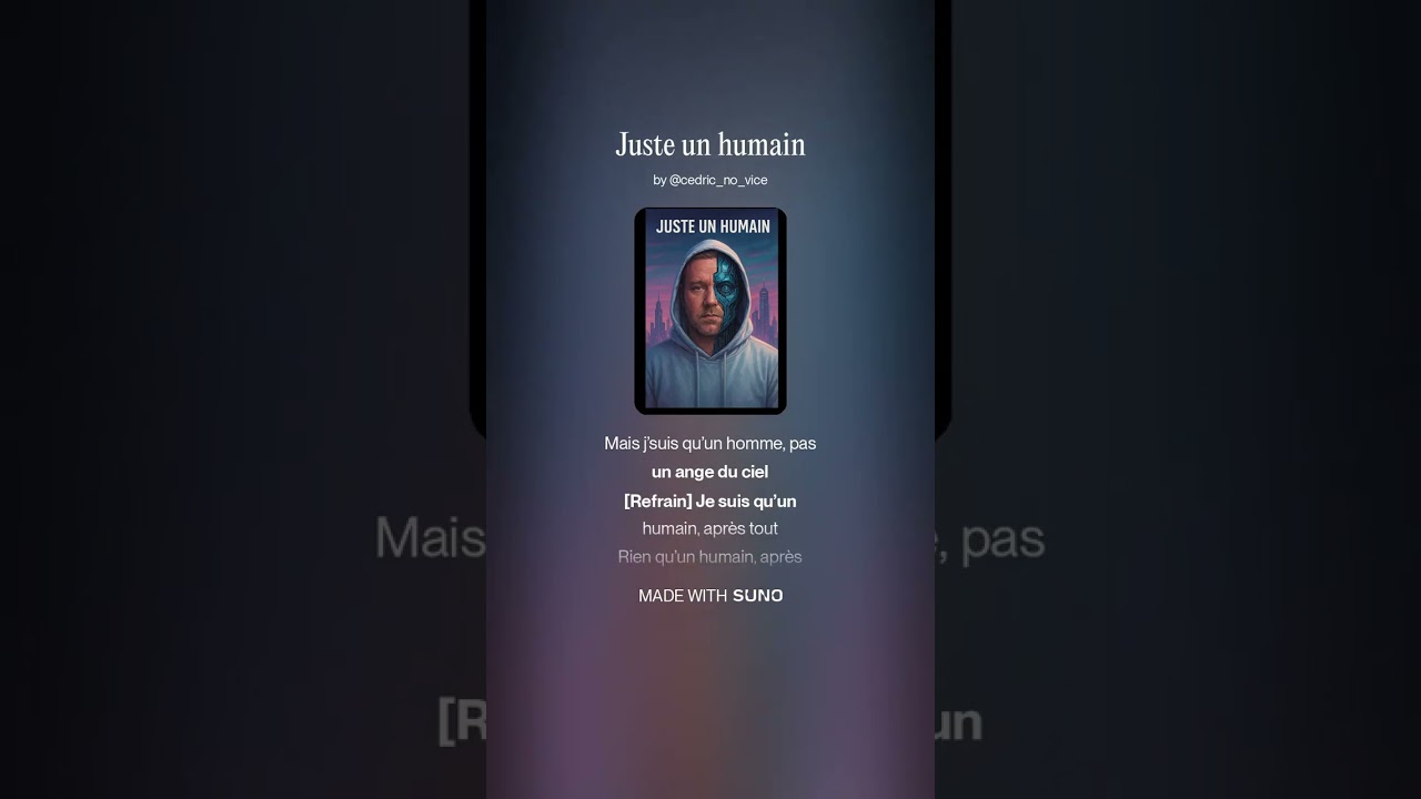 JUSTE UN HUMAIN – Mon Adaptation française de "Human-Rag’n’Bone Man" | Cédric No-Vice x SUNOIA 🎧