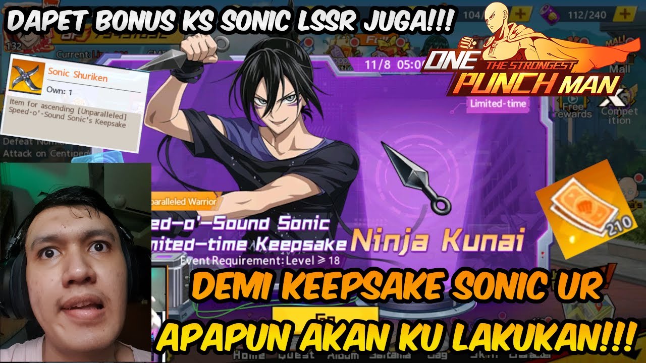 SHURIKEN TICKET KURANG ??? GAS SERTIFIKAT RUMAH BUAT GACHA KS UR SONIC !!! - OPM The Strongest