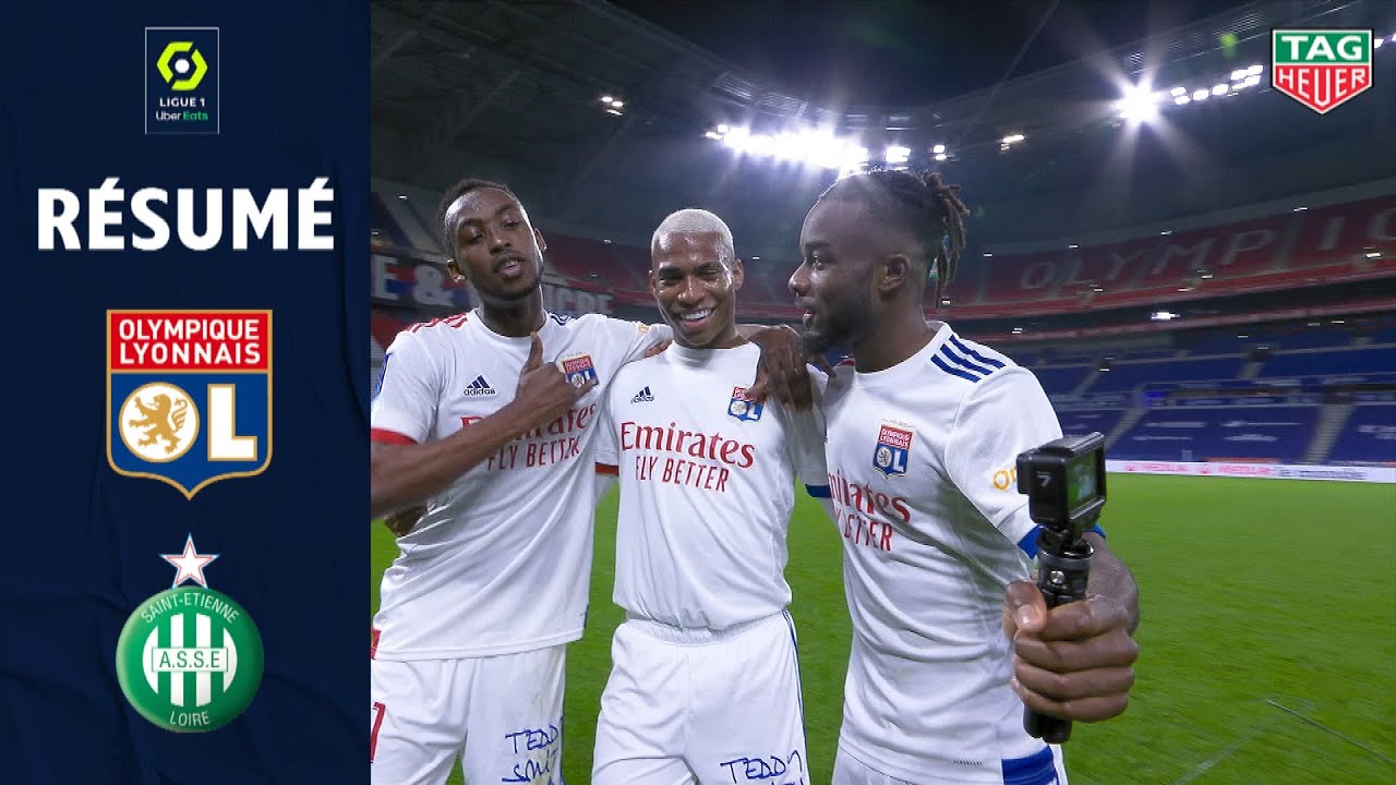 OLYMPIQUE LYONNAIS - AS SAINT-ÉTIENNE (2 - 1) - Résumé - (OL - ASSE) / 2020-2021