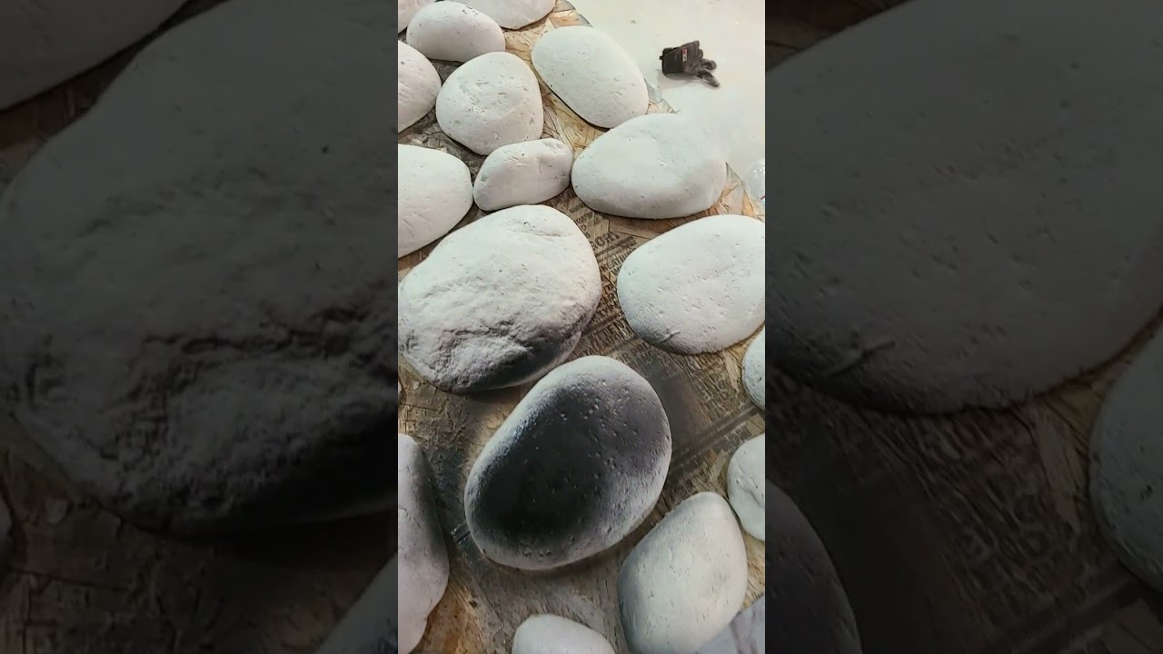 spray paint your own rock wall #diy