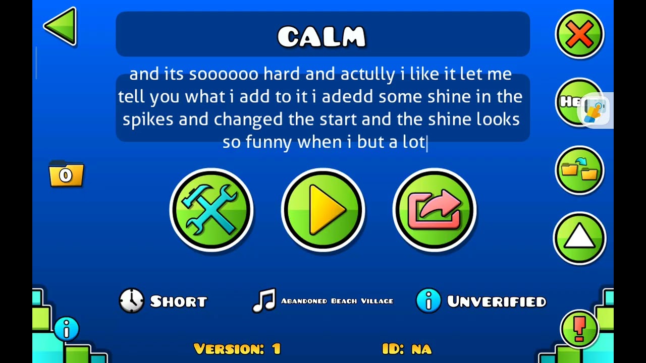 I upgraded my fav level in geometry dash