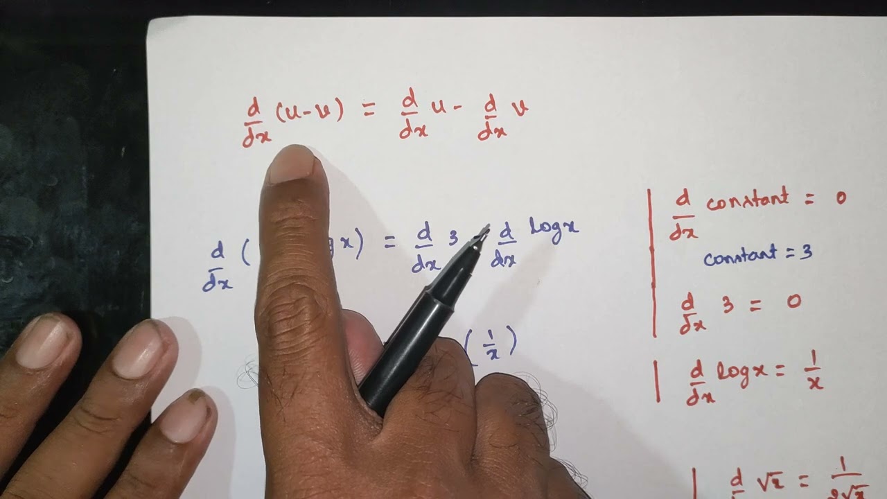 Differentiation | Engineering Mathematics | 20SC01T ( Diploma ) | Part 3