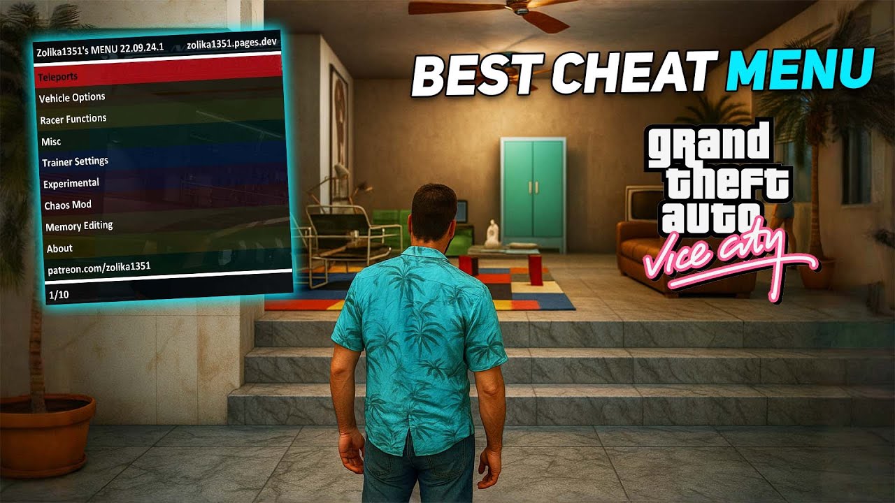 How to Install Best Cheat Menu in GTA Vice City | GTA Vice City ZMenu Tutorial