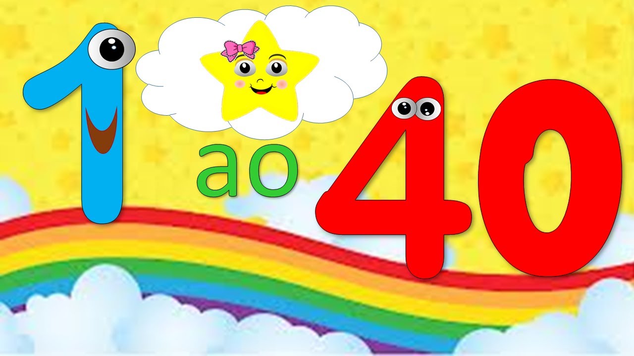 aprendendo a contar os n&uacute;meros de 1 ao 40 || 1,2,3,4,5,6,7,8,9,10...40 || Educa&ccedil;&atilde;o Infantil