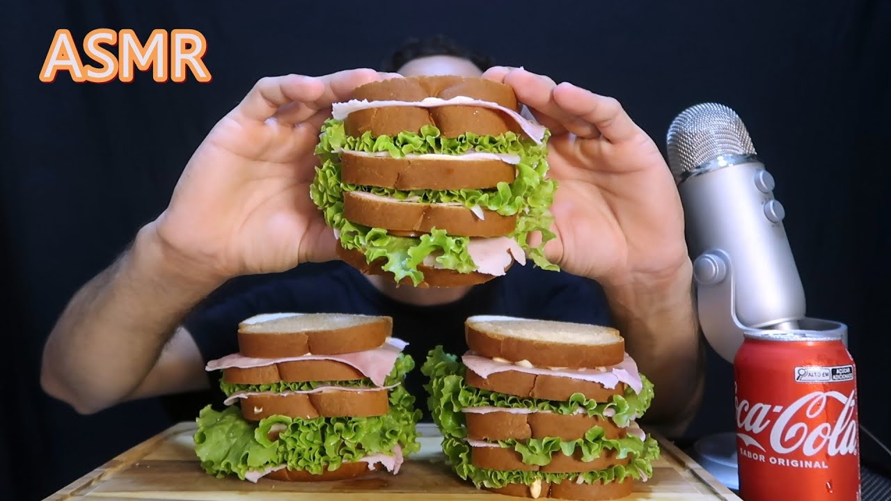 COMENDO LANCHE NATURAL CASEIRO - MUKBANG ASMR (sons de mastigação)
