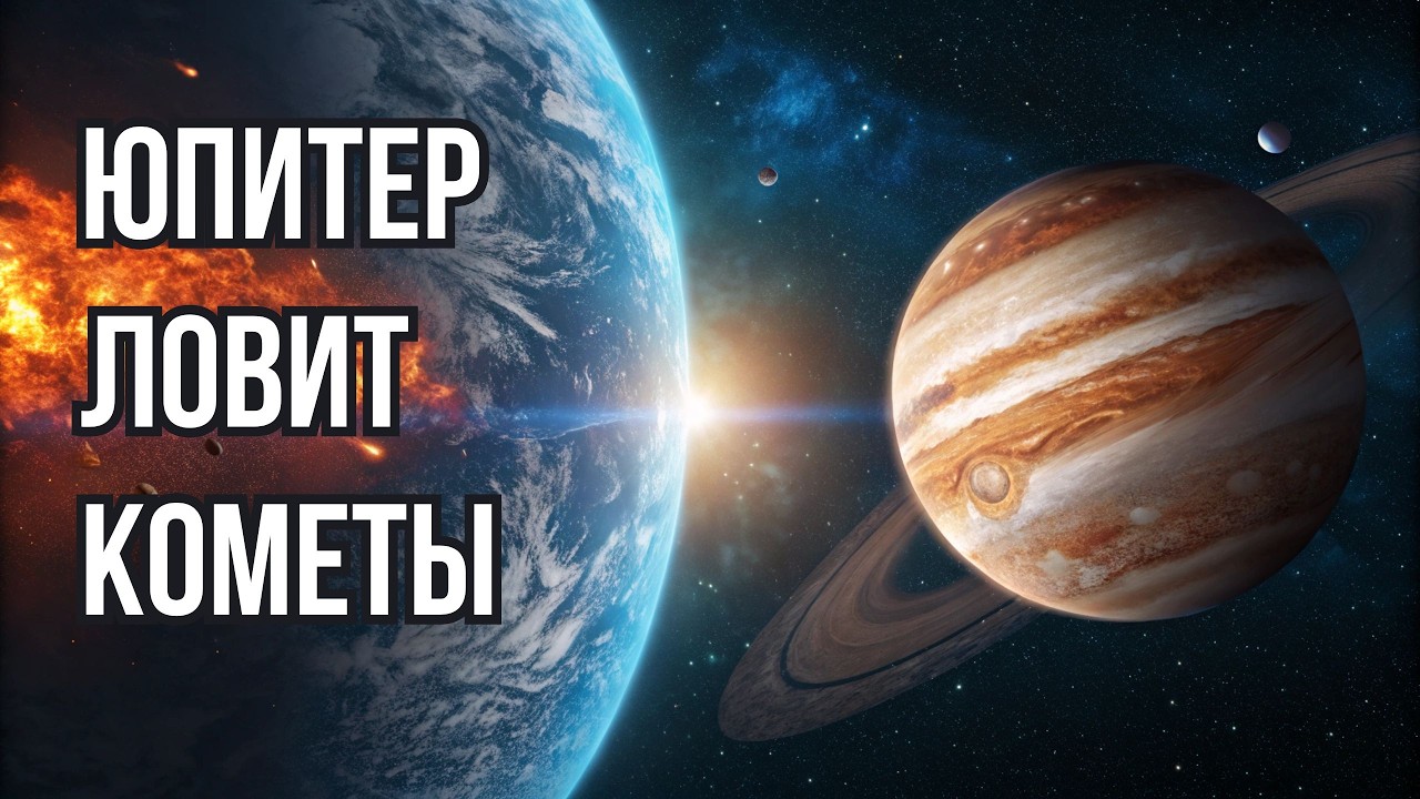 Юпитер ловит кометы. Без него Земля стала бы мертвой пустыней