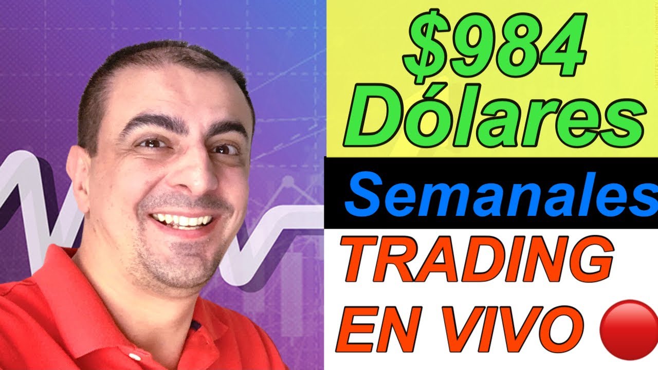 $984 dólares Trading EN VIVO [Sólo opciones] Covered Call Sintético - La mejor Estrategia