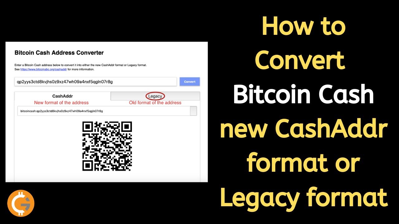 How to Convert Bitcoin Cash new CashAddr format or Legacy format | Bitcoin Cash Address Converter