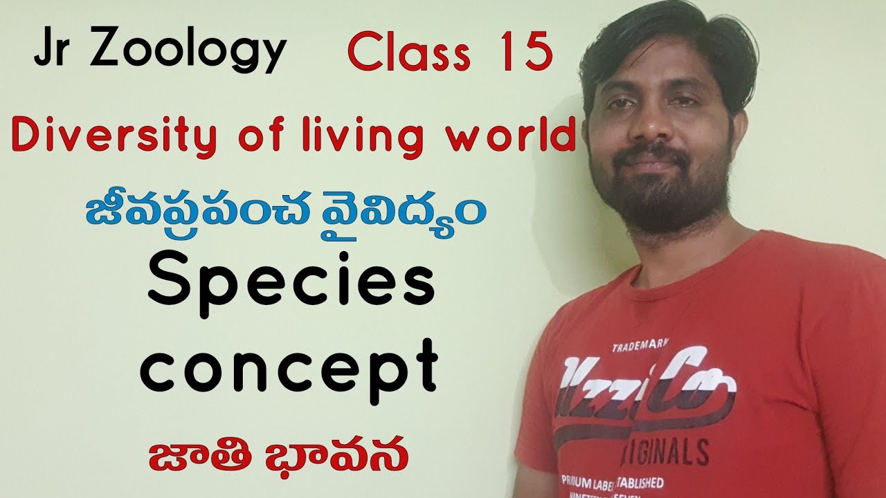 Species concept | జాతి భావన | Diversity of living world | Class 15