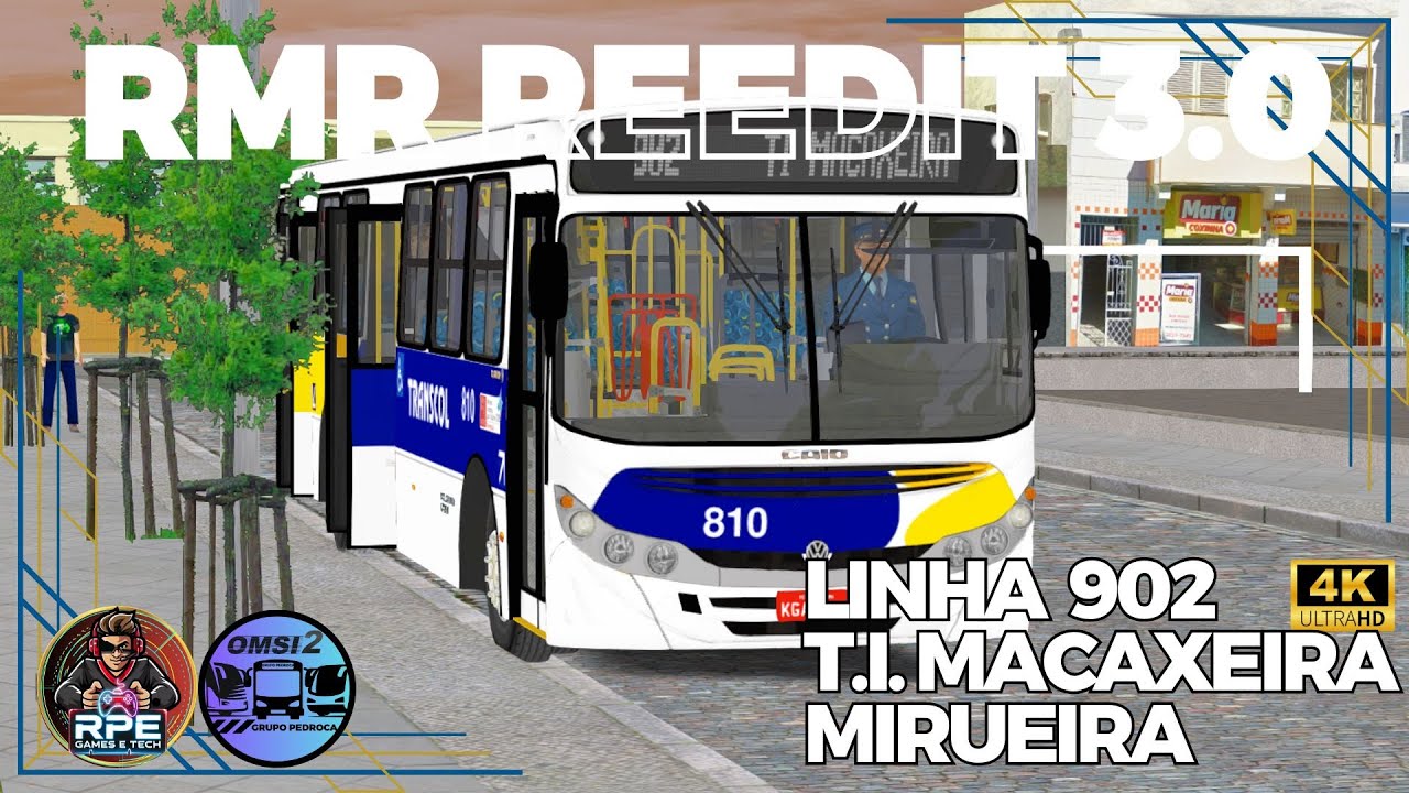 [ #GAMEPLAY ] DE VIP II TRNSCOL NA LINHA 902 TI MACAXEIRA MIRUEIRA  MAPA RMR REEDIT 3.0