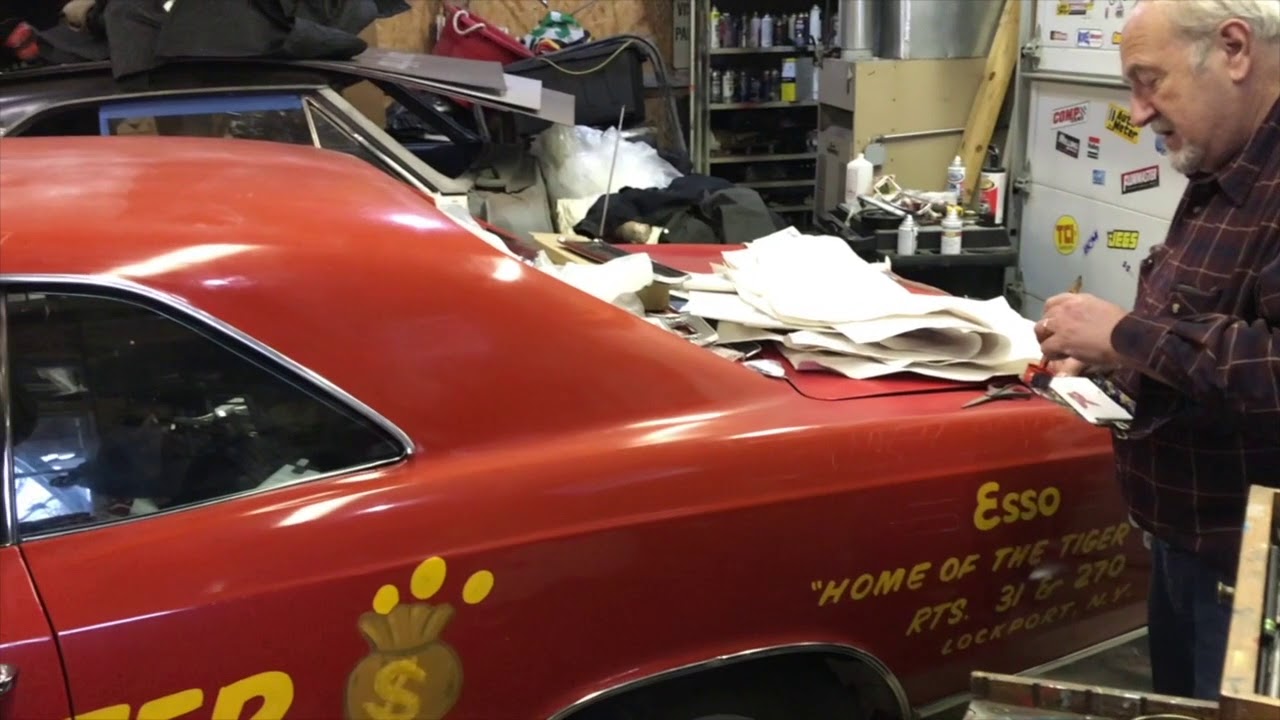1966 Chevelle Bounty Hunter Hand Lettering - One Shot Paint