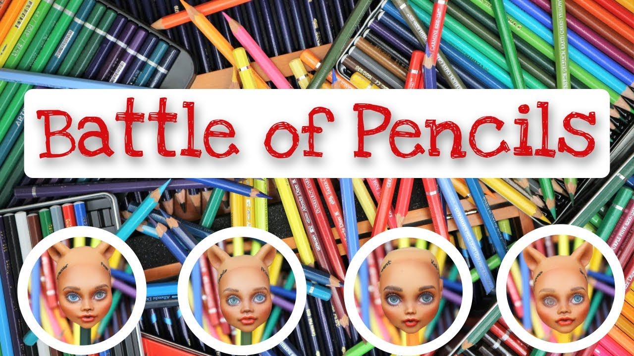 THE BEST PENCILS FOR DOLL ART / Testing Faber Castell, Derwent, Caran D'Ache, Stabilo, Arteza
