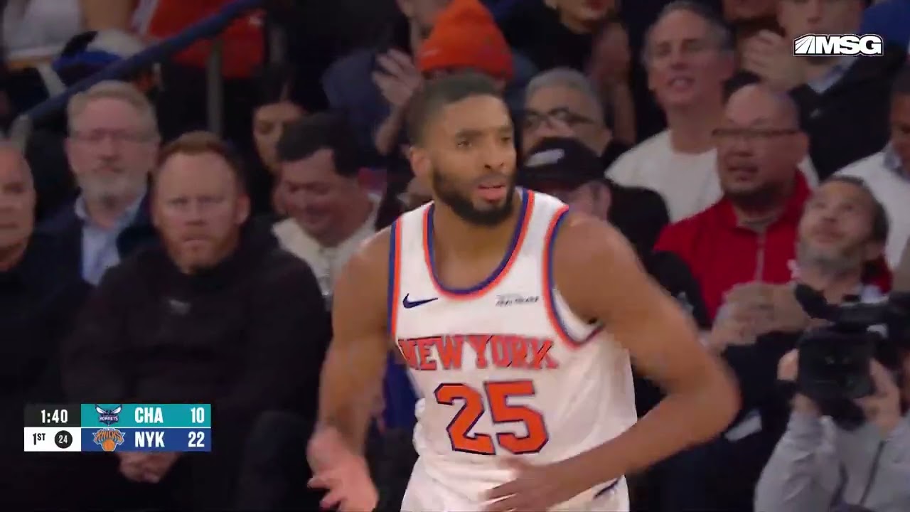 2 Minutes of Mikal Bridges Dunks and Celebrations | NBA | New York Knicks