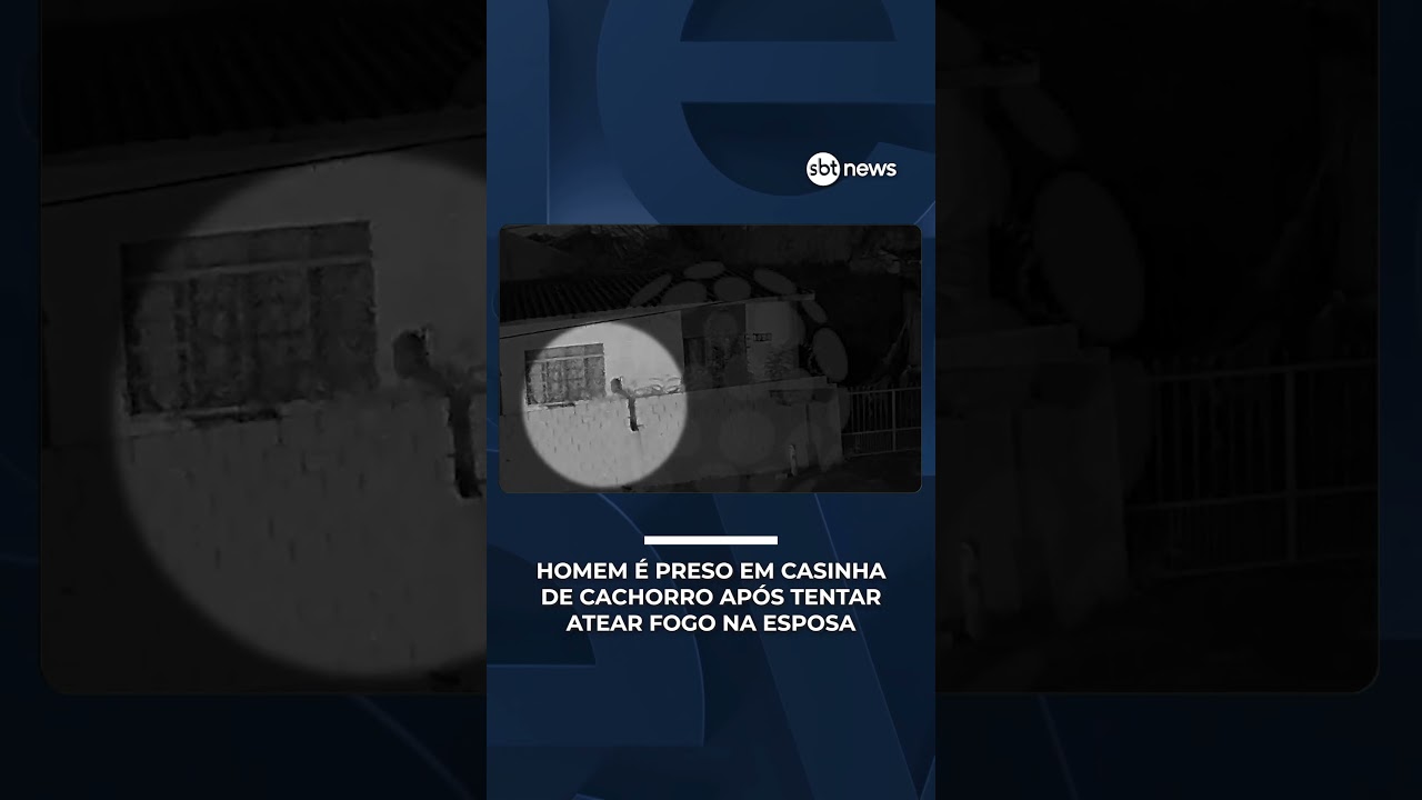 Homem &eacute; preso dormindo em casinha de cachorro ap&oacute;s atear fogo na esposa no Paran&aacute;