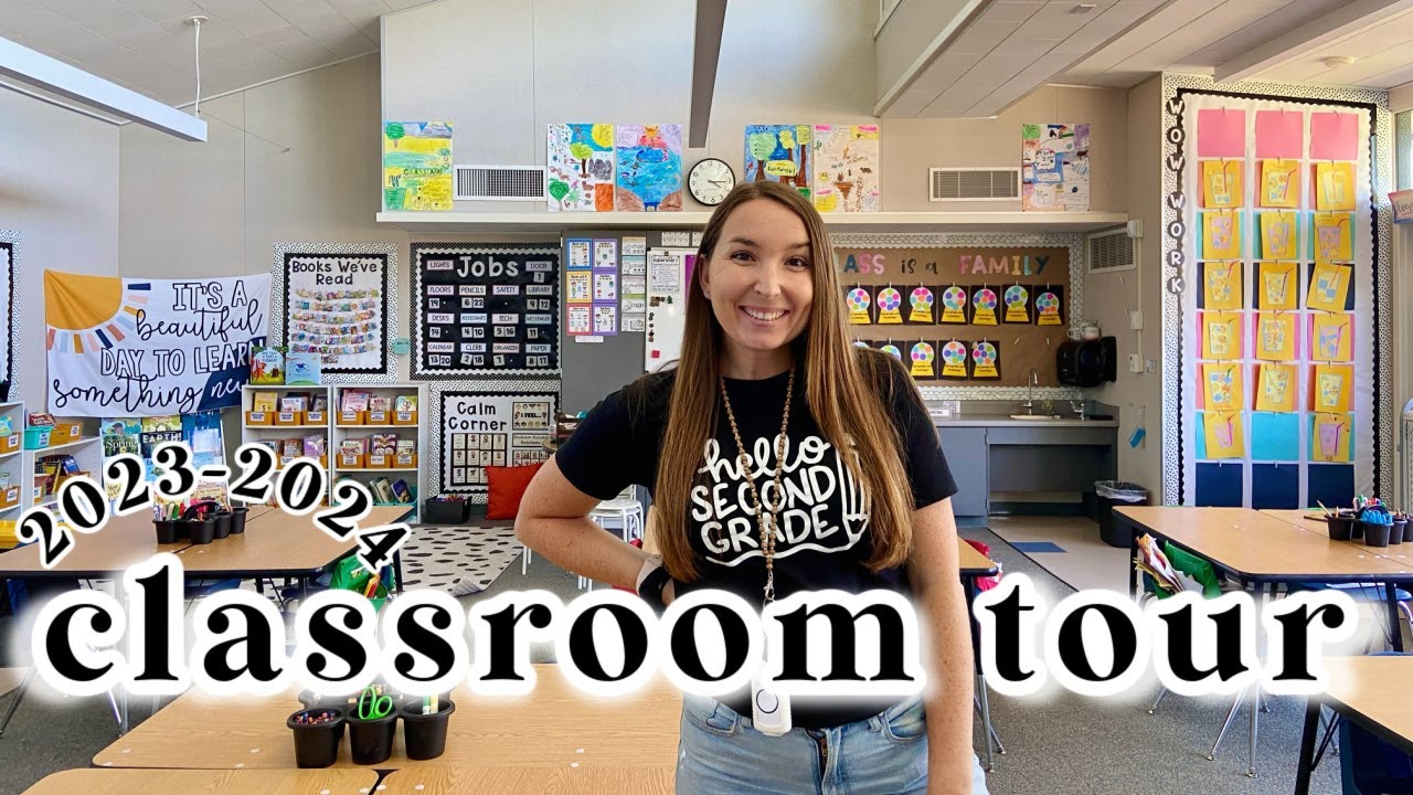CLASSROOM TOUR || Organization, Set Up and Decor || 2nd Grade Classroom 2023-2024