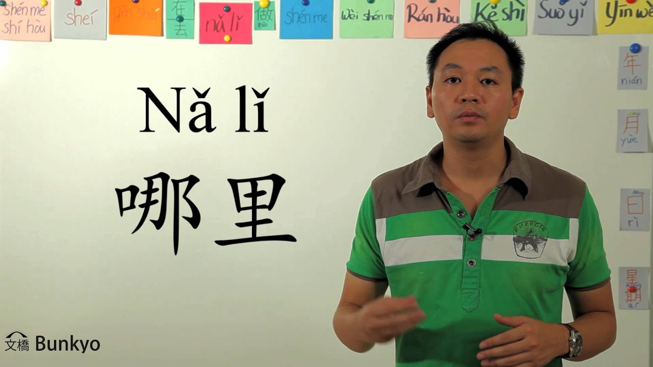 Escuela de Chino Bunkyo. Uso del interrogativo ¿qué? y ¿dónde?