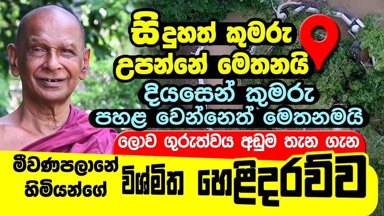 සිදුහත් කුමරු උපන් තැන දියසෙන් පහළ වෙයිද? Meewanapalane Siri Dhammalankara himi | Budun Upan Deshaya