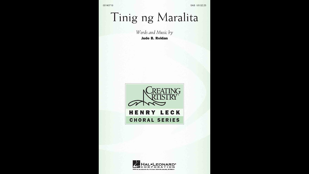 Tining ng Maralita (SAB Choir) - Words and Music by Jude B. Roldan