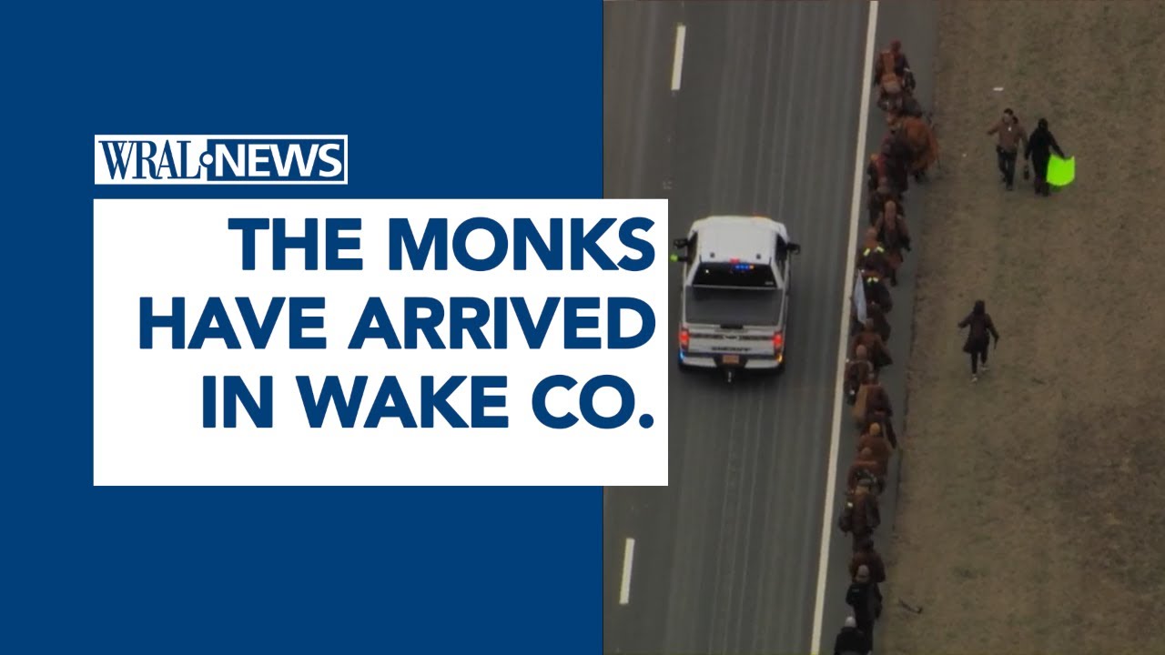 SKY5: 'Walk For Peace' Monks have arrived in Wake County, North Carolina
