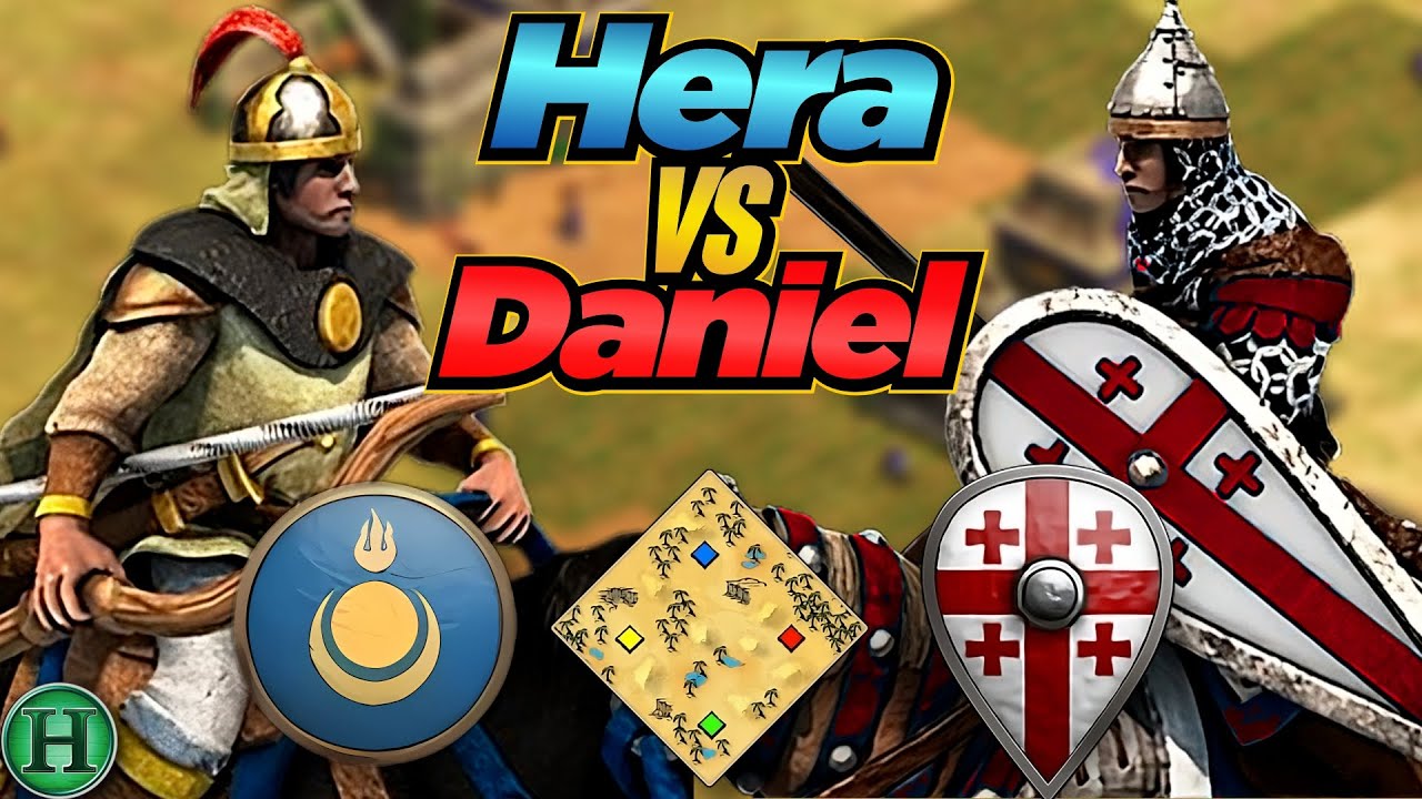 Mongols vs Georgians | 1v1 Arabia | vs Daniel | AoE2