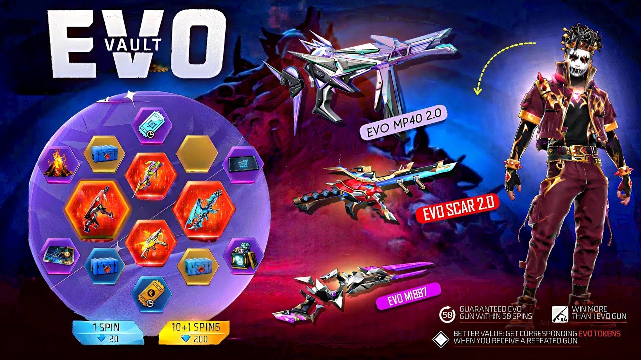 Next Evo Vault Event Free Fire 🥳🤯| free fire new event | ff new event | new event free fire