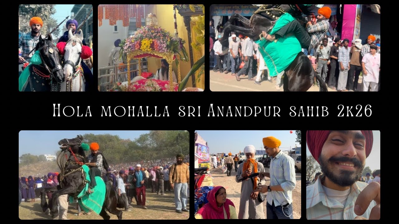 ਹੋਲਾ ਮਹੱਲਾ ਸ੍ਰੀ ਅਨੰਦਪੁਰ ਸਾਹਿਬ 2k26 #holamohalla2026 #khalsa #anandpursahib #amritsar #wahguru #horse