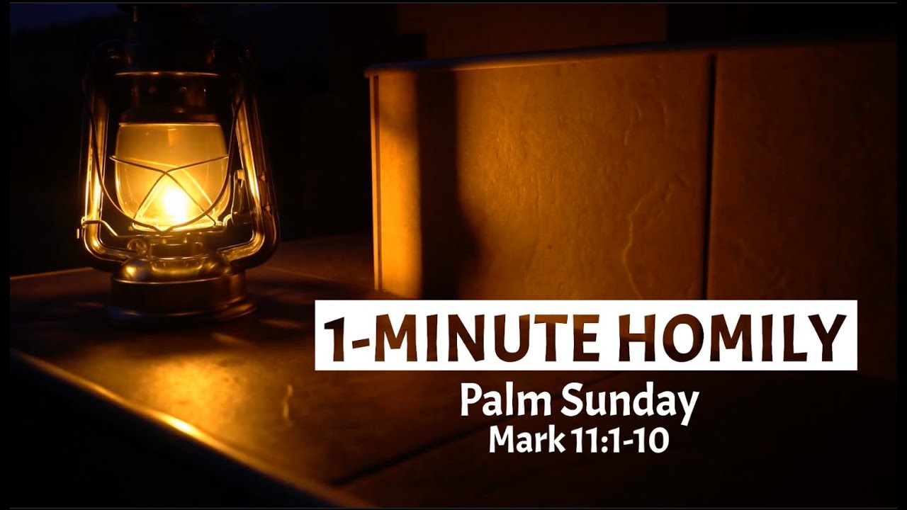 1 MIN HOMILY - Palm Sunday of the Lord's Passion