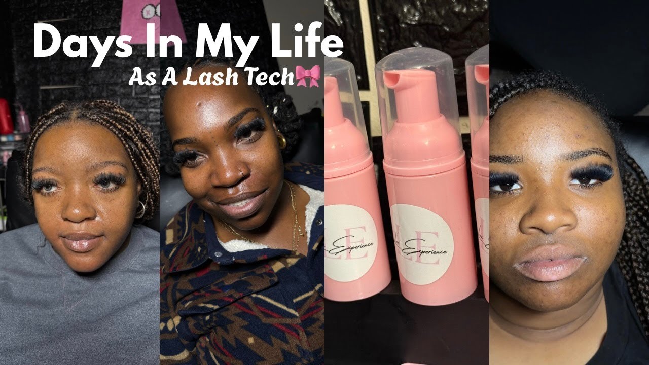 Days in My Life as a Lash Tech ✨ Clients, Labeling Products & More