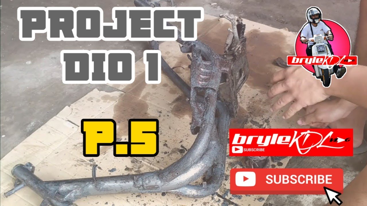 Honda Dio1 chassis paint removal | HONDA DIO1 RESTORATION (part 5)
