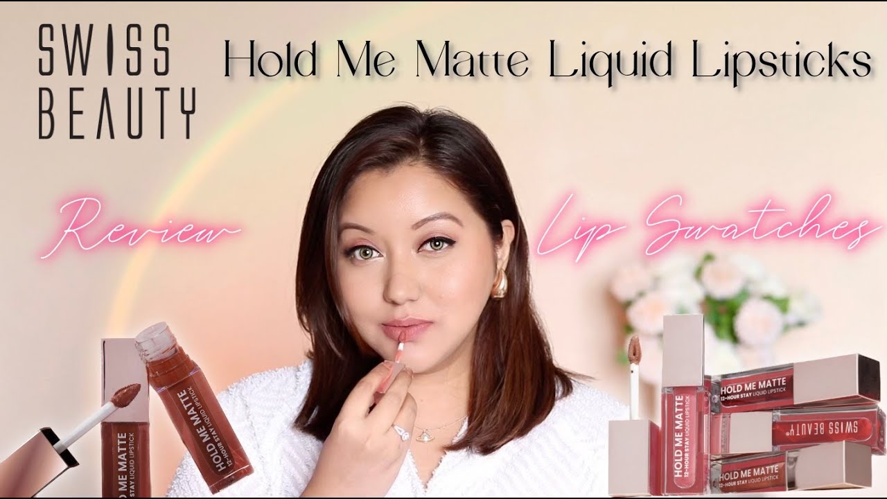 *NEW* Swiss Beauty Hold Me Matte Liquid Lipsticks Review & Lip Swatches (12 Shades)
