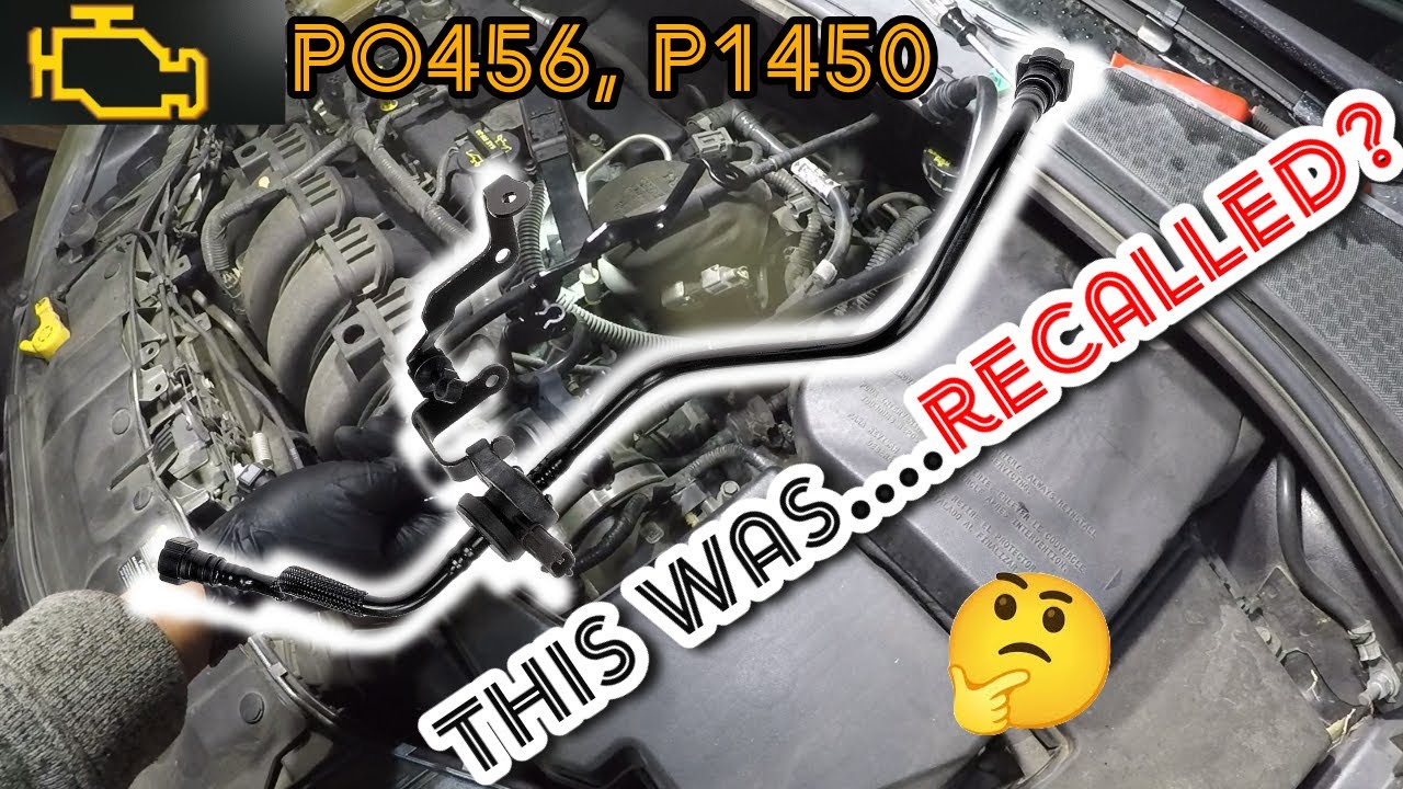 Диагностика и замена клапана продувки адсорбера паров топлива Ford Focus P0456, P1450 2012-2018 гг.