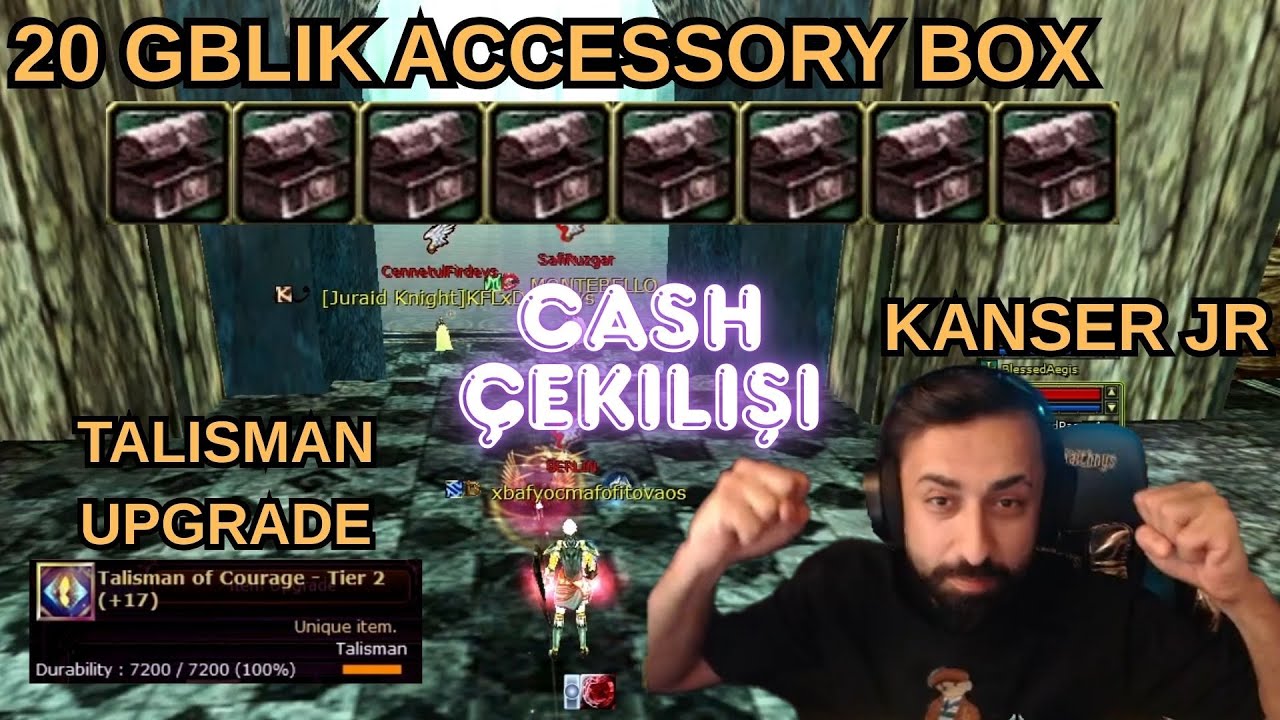 10X400 CASH ÇEKİLİŞ, 20 GBLIK SPELL KIRDIRMA, KANSER JR, 151X FORTI SILVER GEM!! | Knight Online