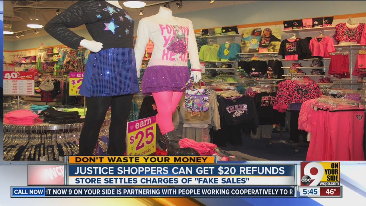 Shop at Justice? Get your $20 refund!