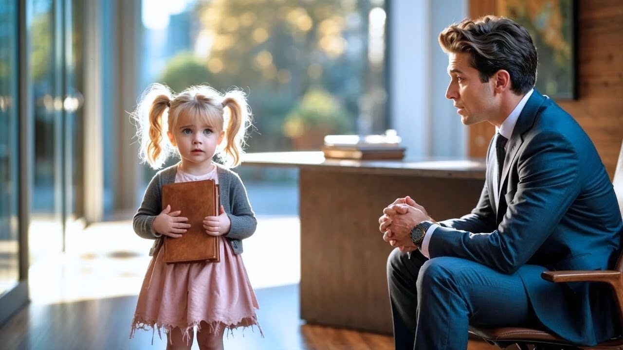 Mi mamá está enferma, así que vine yo: Niña en entrevista sorprende al CEO millonario