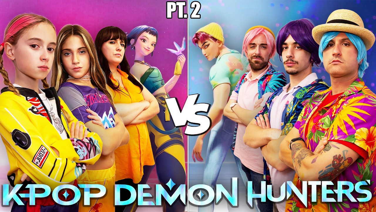 GIORGIA SALVA IL MONDO CON LE HUNTRIX! KPOP DEMON HUNTERS VS SAJA BOYS! CHALLENGE