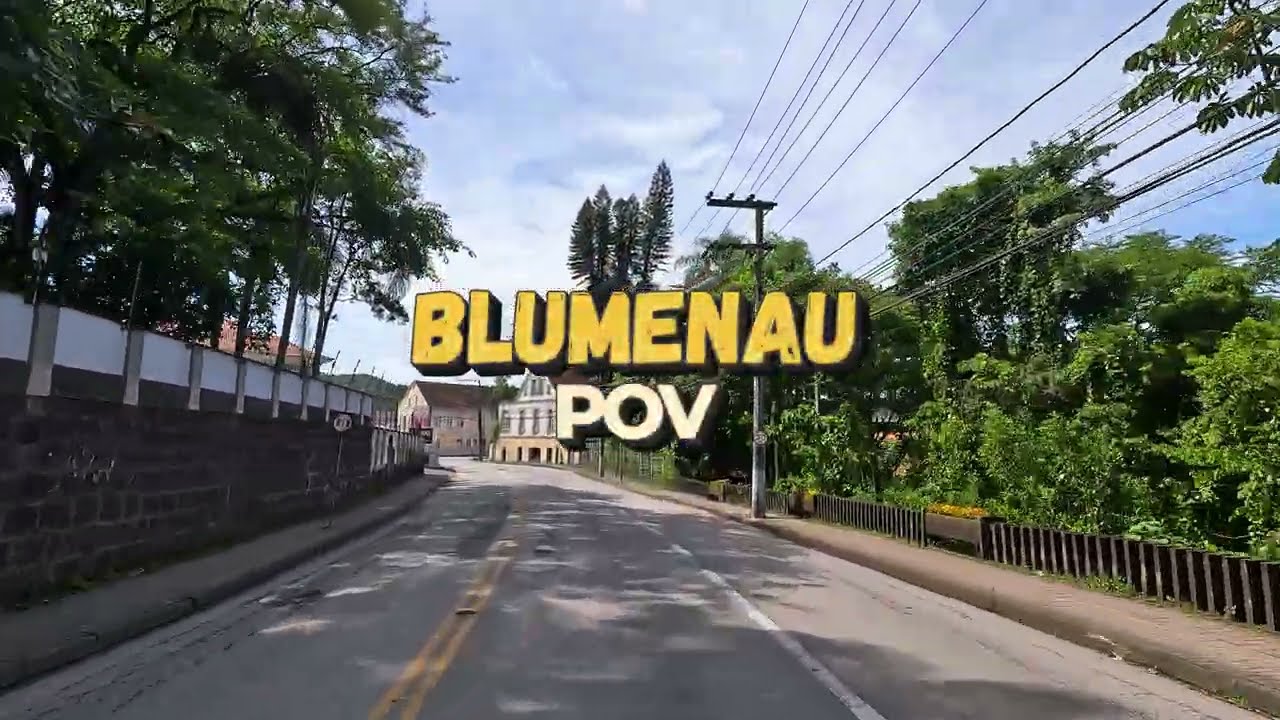 Centro de Blumenau - Andando de carro pela cidade | POV Walkthrough 4K #blumenau