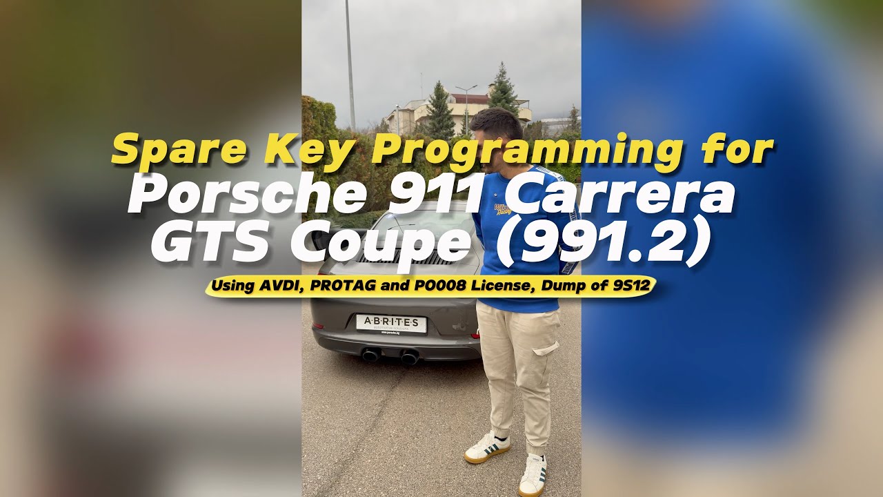 Как добавить запасной ключ к Porsche 911 991.2 с помощью AVDI, PROTAG, лицензии PO008 и дампа 9S12.