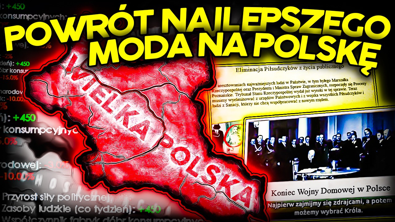 WIELKI POWRÓT LEGENDARNEGO POLSKIEGO MODA DO HEARTS OF IRON 4 (Regnum Poloniae)