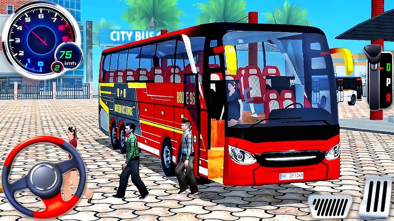 Real City Bus Driving Game 2026 - Coach Bus Public Transport Simulator - Bus Game Android Gameplay