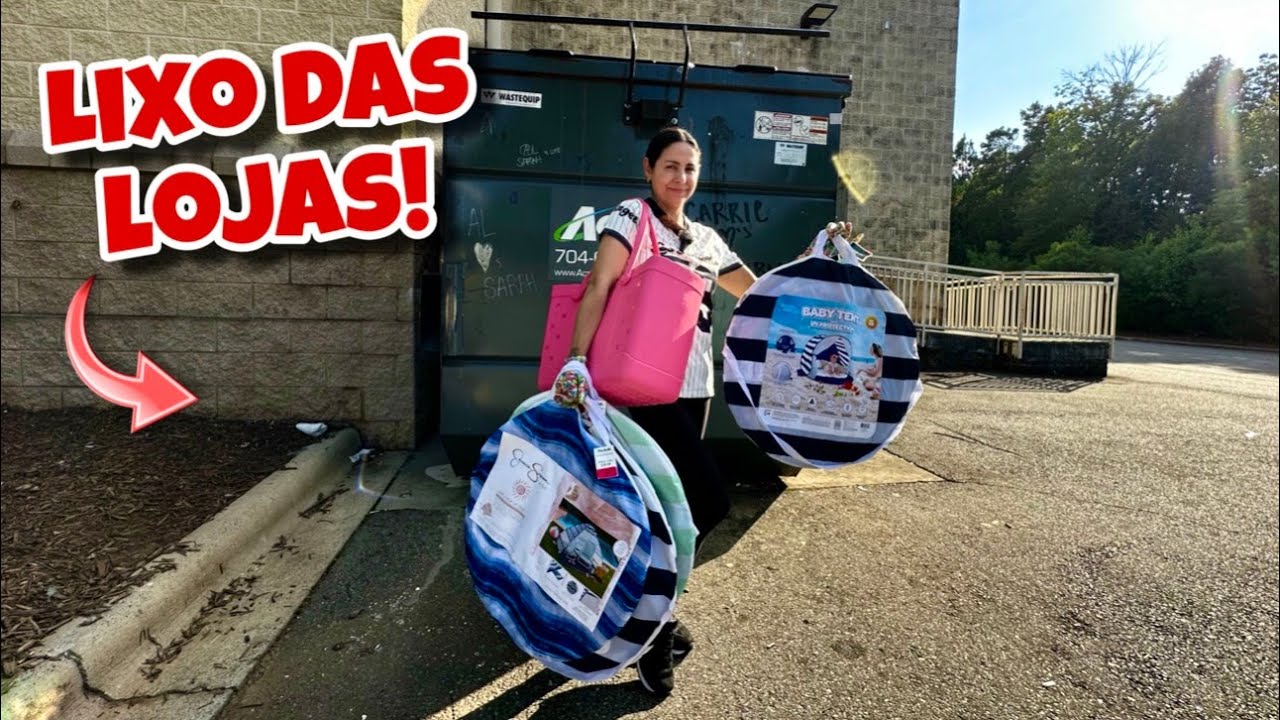 Dumpster Diving! Muitas coisas encontradas!