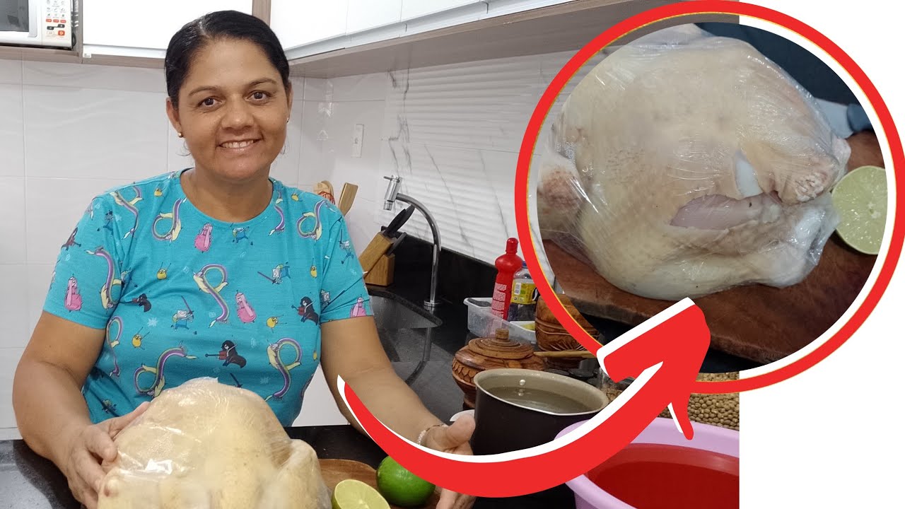 APRENDA COMO CORTAR E LIMPAR FRANGO INTEIRO