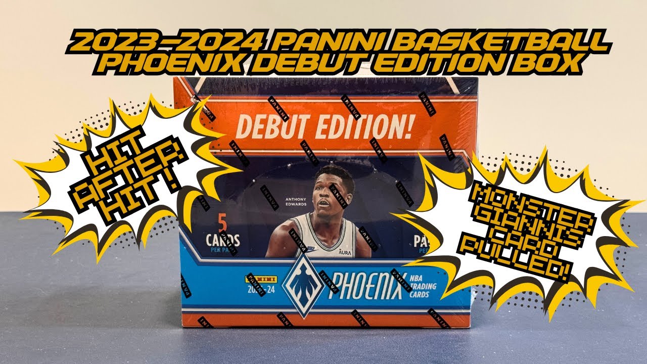 ULTRA RARE GIANNIS PULLED! 2023-2024 Panini Phoenix Basketball Debut Edition Hobby Box Opening