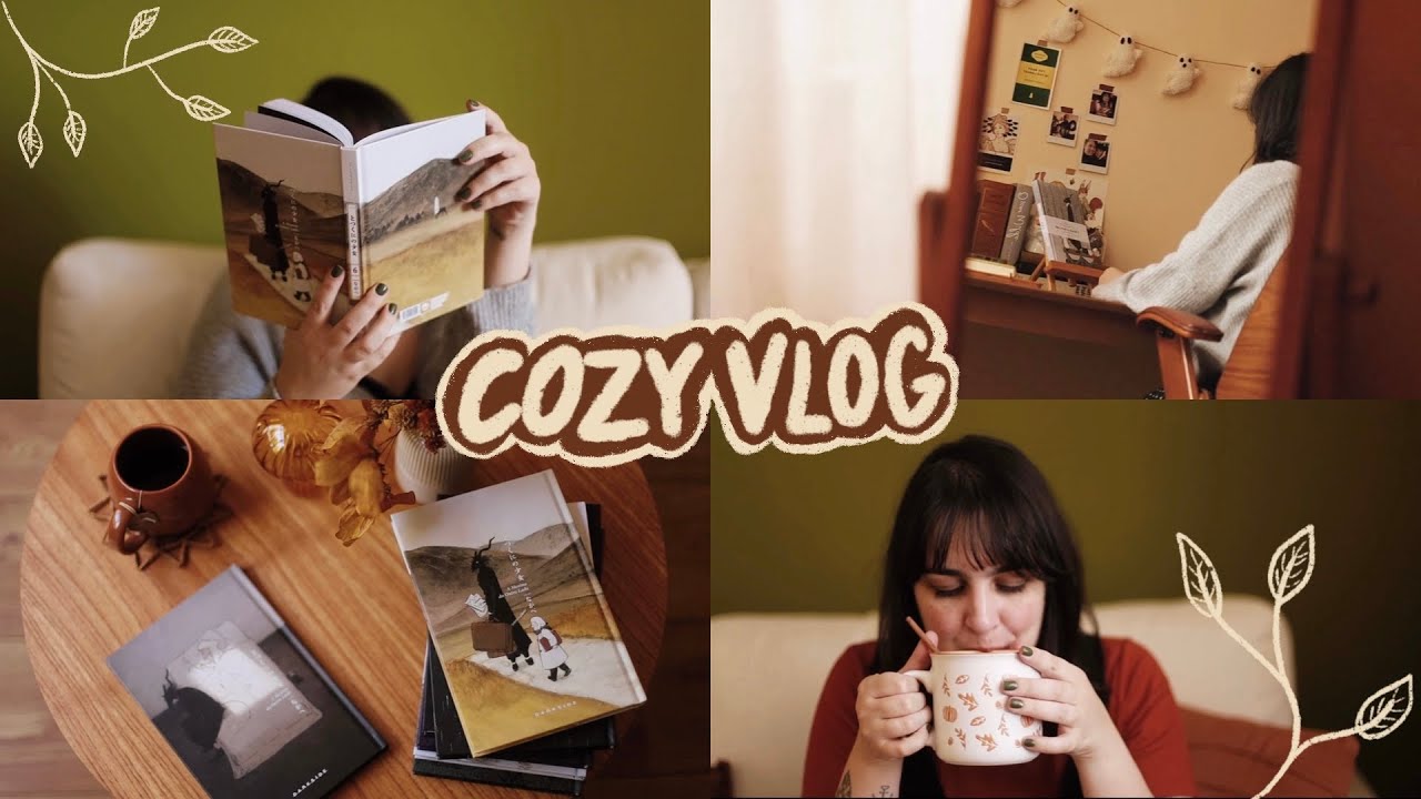 🍂 cozy vlog: unboxing, lendo a menina do outro lado e duas caixas cheia de livros da darkside books