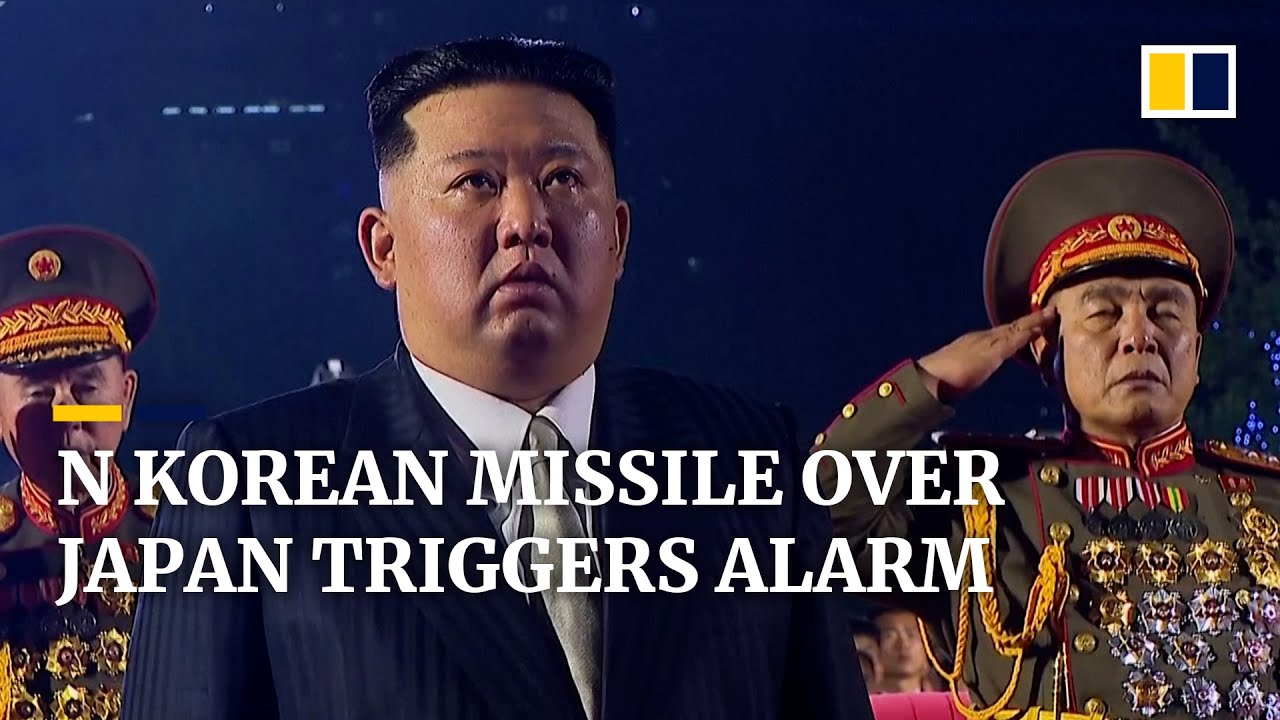 Japan issues rare alert urging people to seek shelter as North Korean missile flies overhead