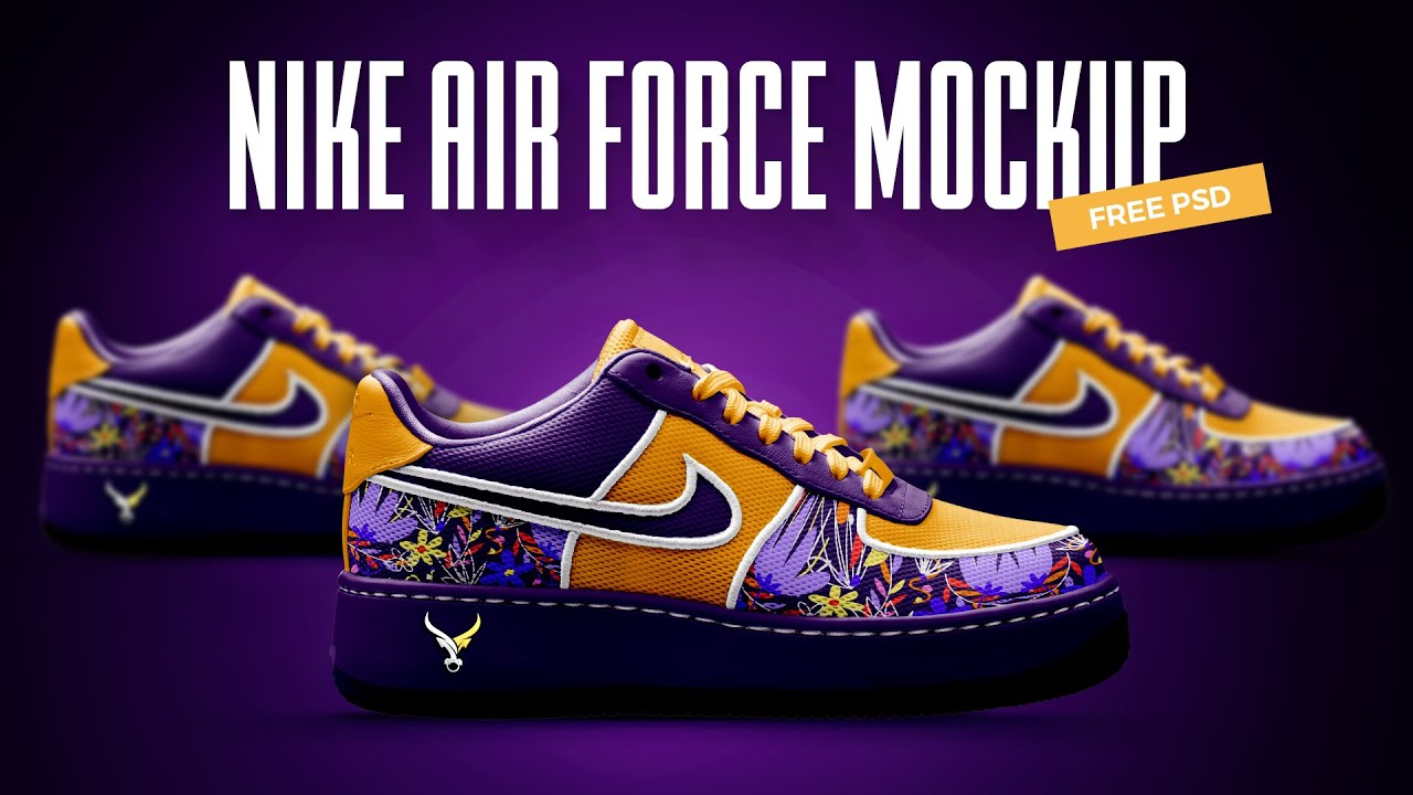 Nike Air Force Mockup Work Flow | Free PSD Included
