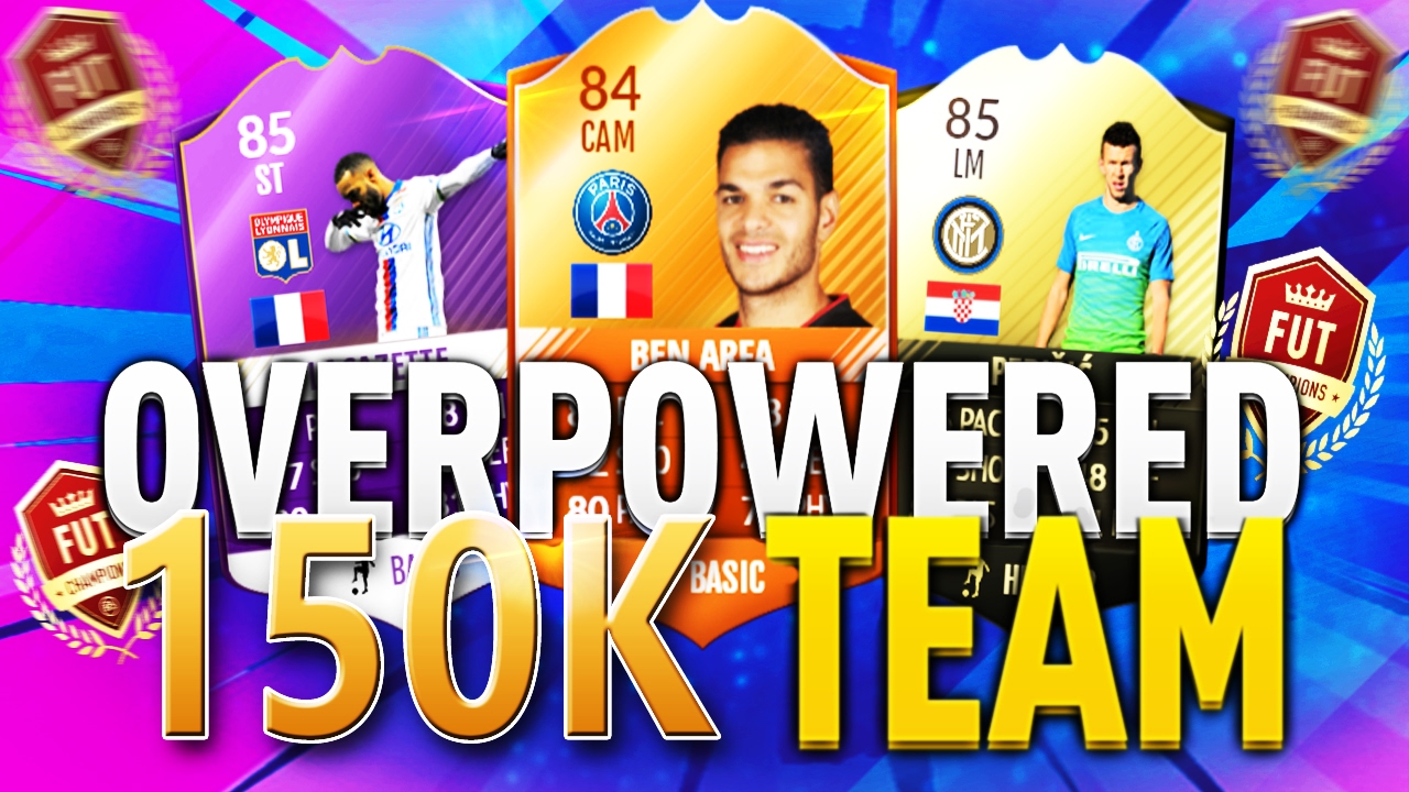THE BEST OVERPOWERED 150K HYBRID FUT CHAMPIONS SQUAD BUILDER! OP 150K TEAM FIFA 17 ULTIMATE TEAM