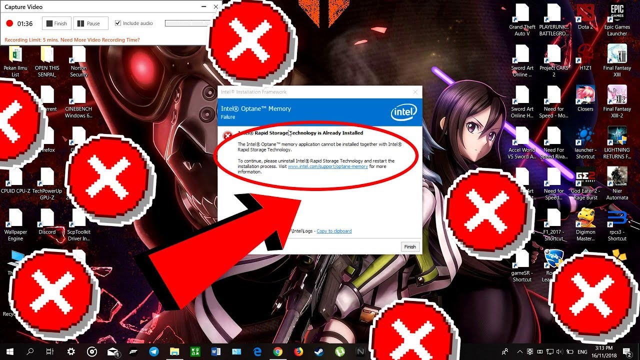 How to Configure Intel Optane Memory Driver on Acer Laptop with an error 2018