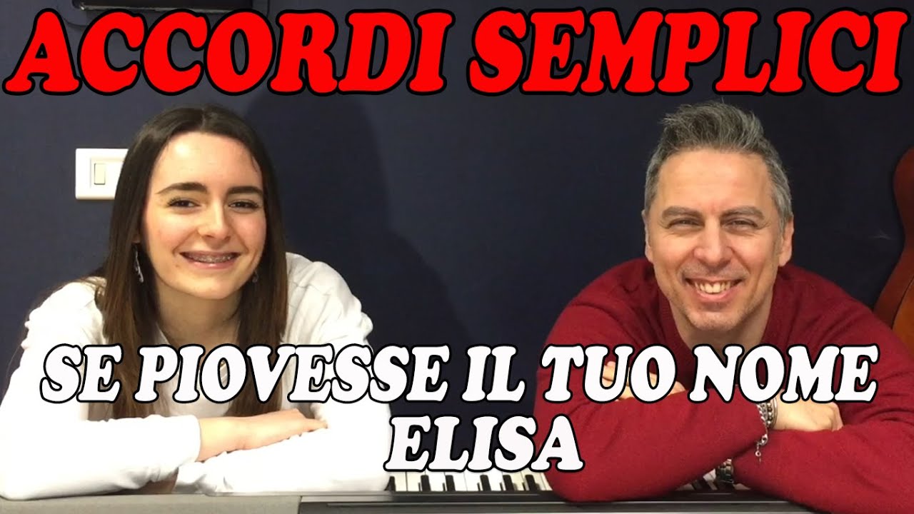 Se Piovesse il Tuo Nome (Elisa) - Tutorial Pianoforte - Accordi facili