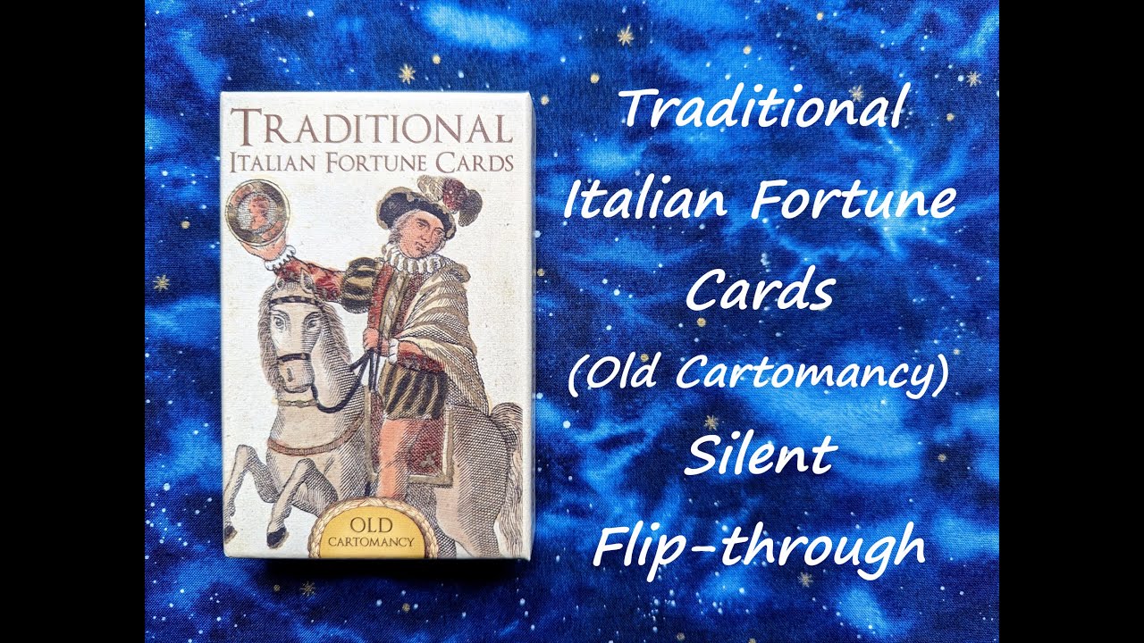 Traditional Italian Fortune Cards - Silent Flip-through
